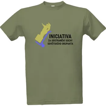 Tričko s potiskem Iniciativa za odstranění sovětského okupanta pánské