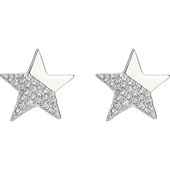 Náušnice NUBIS® Stříbrné náušnice hvězdičky - NB-3792