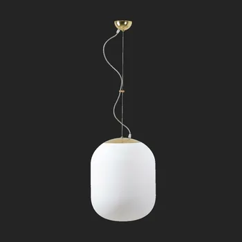 OSMONT TAN67810 TANIA L1 závěsné skleněné svítidlo mosaz leštěná / bílá IP40 4000 K 27W LED DALI