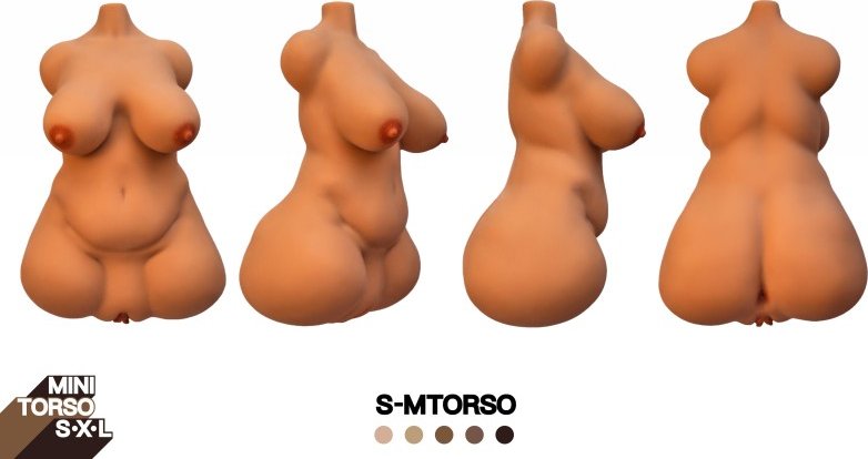 Climax-Doll realistické torzo - S-M Torso CLM Suntan