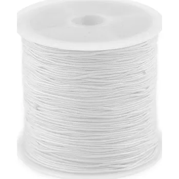 Příze Šňůrka PES Ø0,5 mm, barva 1 (28) bílá