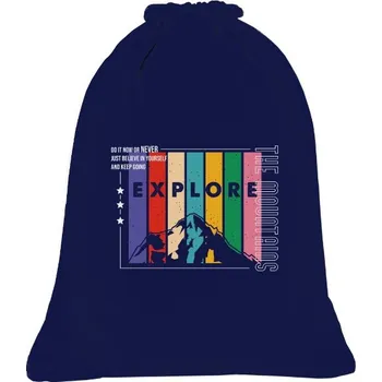 Pánská móda Vak na záda Organic s potiskem Explore the mountains