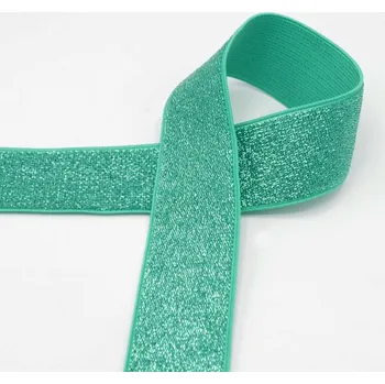 Výtvárné potřeby Pruženka mintová lurexová, 40mm