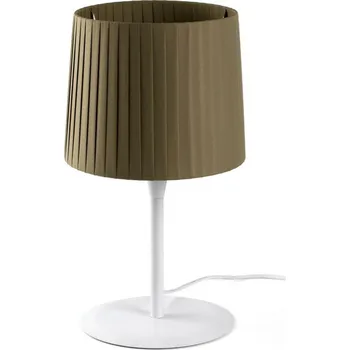 Lampička FARO SAMBA bílá/skládaná zelená stolní lampa