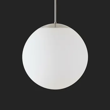 OSMONT ADR72033 ADRIA P3 HP závěsné skleněné svítidlo nerez broušená / bílá IP40 3000 K 52W LED nouzové kombinované 3 h