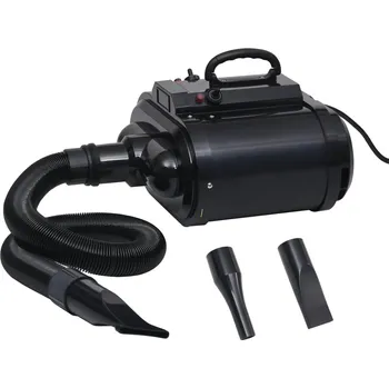 Vysoušeč srsti pro zvíře Vysoušeč pro domácí mazlíčky s dvojitým motorem 2400 W černý