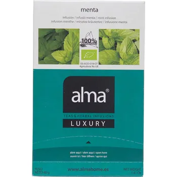 Nápoj Alma PEPPERMINT sypaný bylinný čaj v pyramidách, 20 sáčků