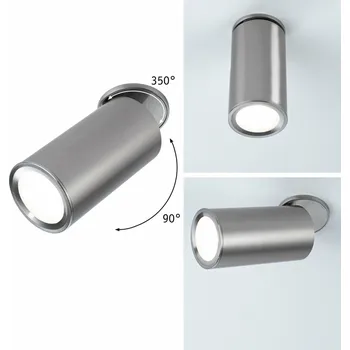 Bodové svítidlo PAULMANN LED vestavné svítidlo 3-krokové-stmívatelné Turnal kruhové 60mm 90° Coin 6W 230V stmívatelné 2700K kov kartáčovaný