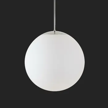 OSMONT ADR72051 ADRIA P4 HP závěsné skleněné svítidlo nerez leštěná / bílá IP40 3000 K 58W LED nouzové kombinované 3 h