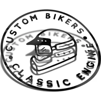 Samolepicí dekorace na vozidlo Samolepka Custom Bikers - Classic Engine - 12x12