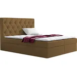 Eka Kontinentální čalouněná postel Elegant - Fresh (160x200 cm) Barva látky - Fresh: Béžová (03)