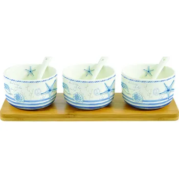 Easy Life, Itálie Easy Life - Porcelánové misky na dipy Mistral v dárkové krabičce - 3 ks Barva: jako na obrázku, Velikost: 26x8