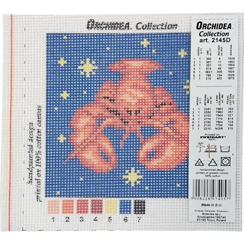 Textilie Vyšívací předloha - znamení - Rak