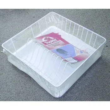 Odkapávač na nádobí Odkapávač na nádobí BERLIN s podnosem 34,7x34,7x10 cm