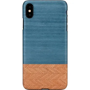 Pouzdro na mobilní telefon Pouzdro MAN&WOOD SmartPhone iPhone XS Max džínové černé
