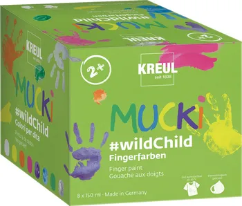 Speciální výtvarná barva C.Kreul Mucki WildChild prstové barvy 8 ks