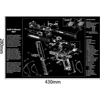 Čištění zbraně SW MP čistící podložka 210swmp