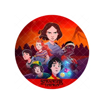 Jedlá dekorace na dort STRANGER THINGS 6, VARIANTA Jedlý papír 1658