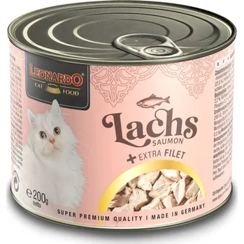Krmivo pro kočku Leonardo losos + extra filet 6× 200 g