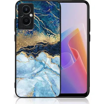 Pouzdro na tablet VSECHNONAMOBIL 46220 MY ART Ochranný obal Oppo Reno7 Lite 5G BLUE MARBLE (141)