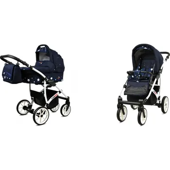 Kočárek Kombinovaný kočárek Raf-Pol Largo ALU 2023 Navy Blue Star