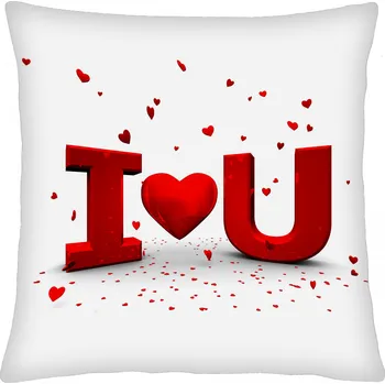 Polštář Polštář LOVE 15 Mybesthome 40x40 cm Varianta: Povlak na polštář s výplní, 40x40 cm