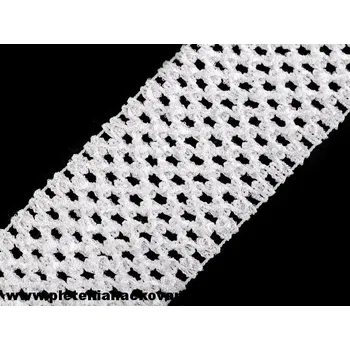 Textilní guma Pruženka na sukýnky - bílá