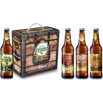 Pivo REGENT Pack 8 x 0,5l ala TRUHLA (2x12,2x13,2x14,2x16) sklo KARTON