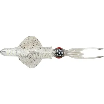 Rybářský háček Gumová Nástraha Savage Gear Swim Squid RTF S 25cm 200gr White Glow Cuttlefish