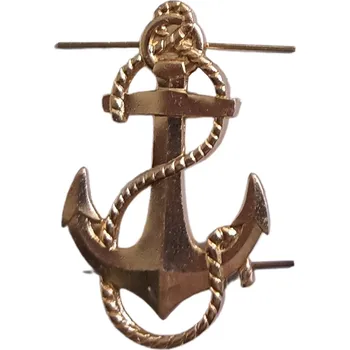 ARMÁDNÍ ORIGINÁL RUSKO Odznak námořní kotva zlatá Rusko originál střední