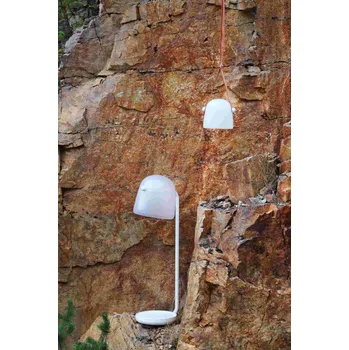 Stojací lampa Stojací lampa Brokis Mona large PC949, 5000K Kabel: Textilní černý, Povrch Montury: Černý matný komaxit, Barva skla: Černá - transparentní sklo