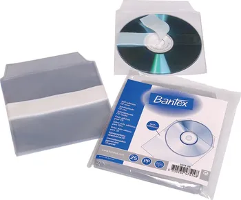 Bantex Samolepicí kapsa na CD s klopou 25 ks