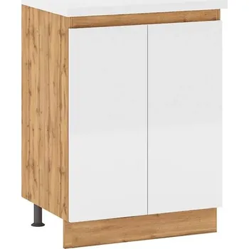 Kuchyňská skříňka Kuchyňská skříňka Magnolia 60 cm, bílá/ dub wotan, D60 D2