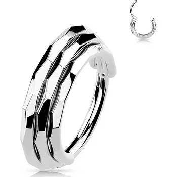 Piercing Šperky4U Segment kruh - helix / cartilage / tragus / septum piercing TITAN, 1,2 x 10 mm - TIT1191-1210