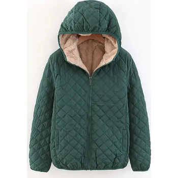 Dámská softshellová bunda Prošívaná přechodová bunda s měkkou podšívkou Barva: Zelená, Velikost: 3XL