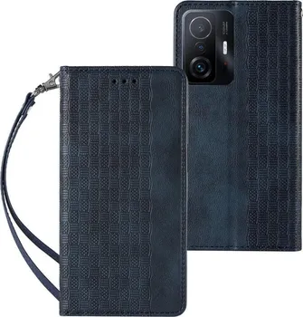 Pouzdro na mobilní telefon Magnet Strap Case pro Xiaomi Redmi Note 11 Pro 4G/5G modré