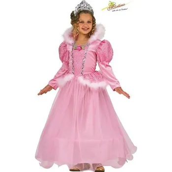 Karnevalový kostým MORTINO GR Dětský kostým růžová princezna Rose Deluxe 128 cm - 8 let
