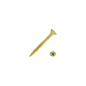 Vrut Univerzální vrut, zapuštěná hlava, žlutý zinek částečný závit, 6/140