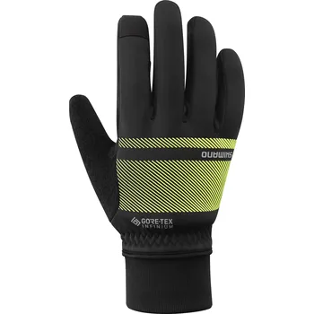 Cyklistické rukavice SHIMANO INFINIUM PRIMALOFT rukavice, pánské, (-5-0°C), žlutá, M (SHIMANO INFINIUM PRIMALOFT rukavice, pánské, (-5-0°C), žlutá, M)
