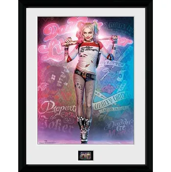 Obraz ABYstyle Zarámovaný plakát 30,5 x 40,6 cm DC Comic Harley Quinn Suicide Squad