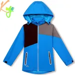 Chlapecká softshellová bunda - KUGO HK3125, modrá Barva: Modrá, Velikost: 164