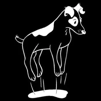 Pes ve vzduchu - nálepka stříbrná 1 ks NAL/MP/