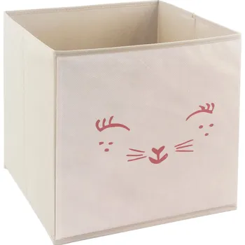 Úložný box Ostaria Dětský box na hračky kočka 29x29x29 cm