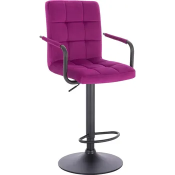 Maskérské křeslo Bergen velur fuchsie základna černá