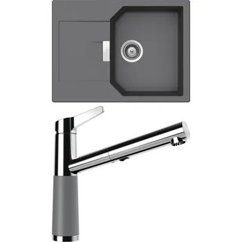 Granitový dřez Set Schock S16-7 (dřez Manhattan D-100S Croma + baterie SC-510.120 Croma)