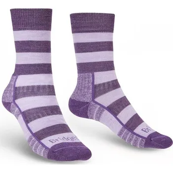 Dámské termo ponožky Dámské ponožky Bridgedale Hike Lightweight Wmns Merino Performance Boot lilac/purple - M (5-6,5) / EU 38-40 / 23-25 cm