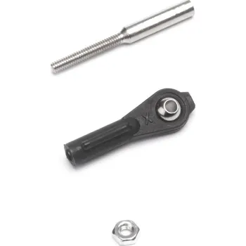 RC vybavení Plastový kloubek M2,5 s mosaznou kuličkou a ocelovou spojkou, 2ks