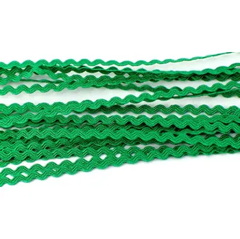 Textilní hadovka - středně zelená - šíře 0,6 cm