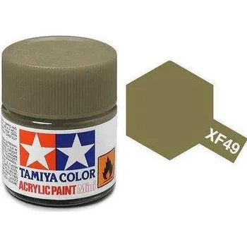 Modelářská barva Akrylová barva Tamiya XF-49 Khaki 10ml