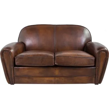 Pohovka Kožená pohovka DT21/150 Barva nohou: Gris, Kůže: Shitake